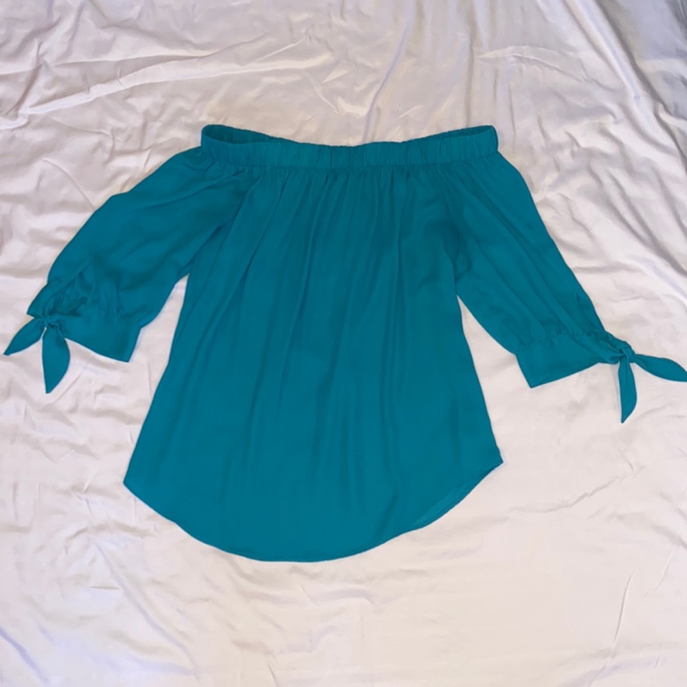 BCX Light Blue Blouse